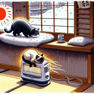 Cats Battle for Pet Heater: A Cozy Contender