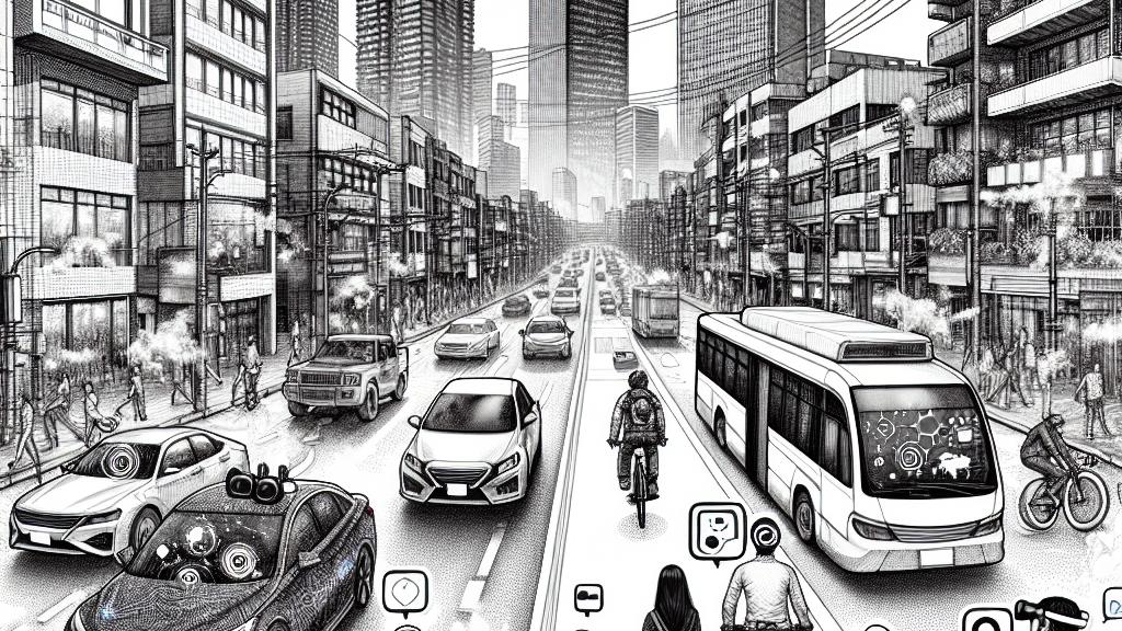 自転車利用者と歩行者のための都市汚染軽減ツールとしての仮想現実