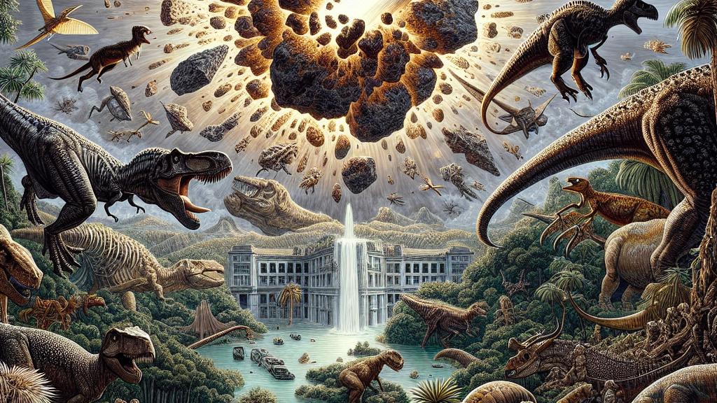 Impact of Asteroid Collision on the Emergence of Ant Agriculture