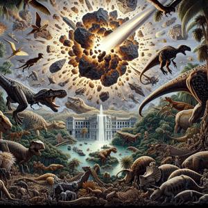 Impact of Asteroid Collision on the Emergence of Ant Agriculture