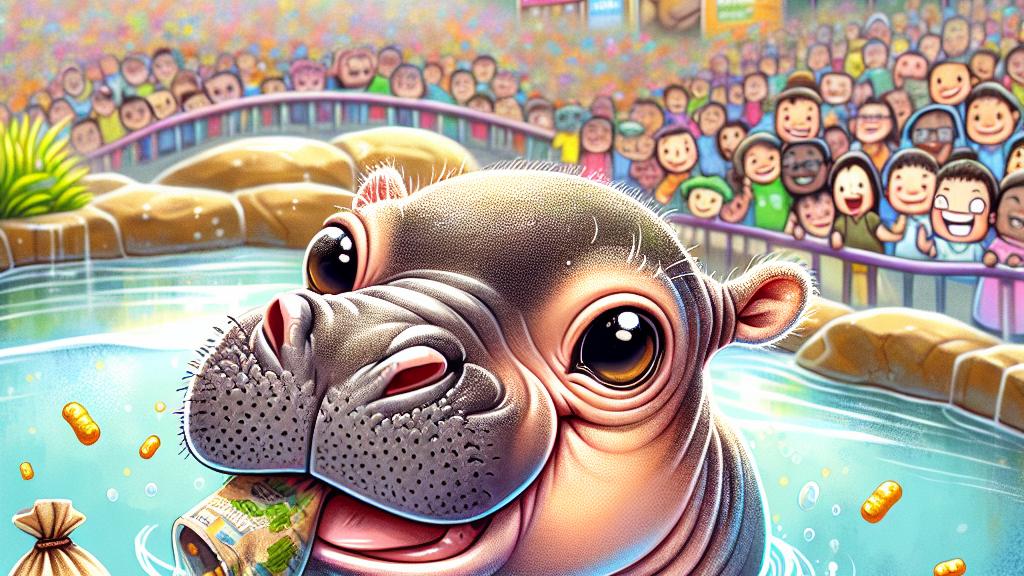 タイ動物園、混雑の中でベビーカバ・ムー・デンの閲覧時間を制限