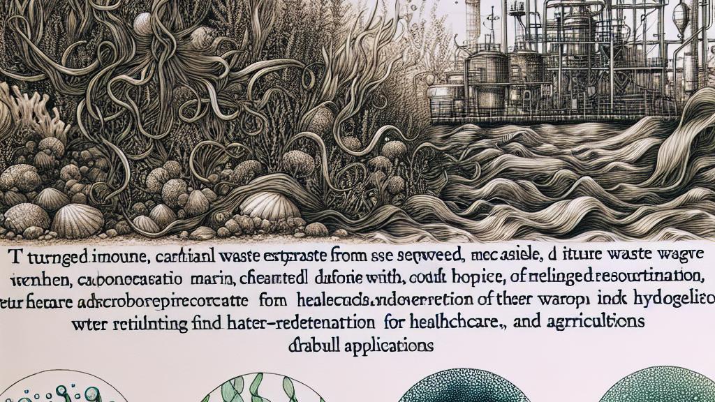 Innovative Hydrogel Development from Marine Waste and Carbonated Water