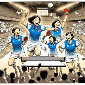 台湾の女子卓球選手たち、オリンピック準々決勝進出の快挙！