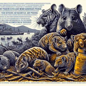 絶滅危惧の有袋類に対するネズミ駆除剤の危険