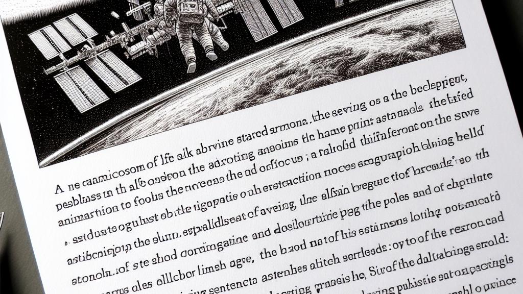 国際宇宙ステーションでの生活を探る: 作家の視点