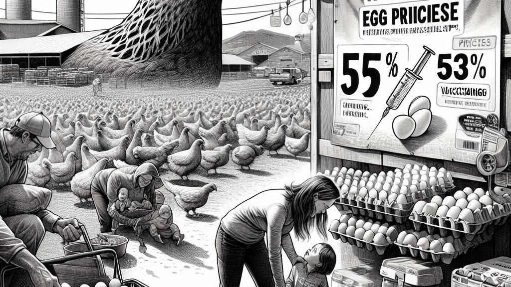 アメリカ、鳥インフルエンザ対策として鶏のワクチン接種を検討し、卵価格を引き下げる方針