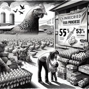 アメリカ、鳥インフルエンザ対策として鶏のワクチン接種を検討し、卵価格を引き下げる方針