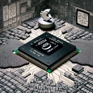 歴史的なインテル4004マイクロプロセッサ上でのLinuxブート