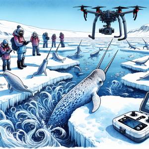 ドローンがイッカクと気候についての学びを助ける方法