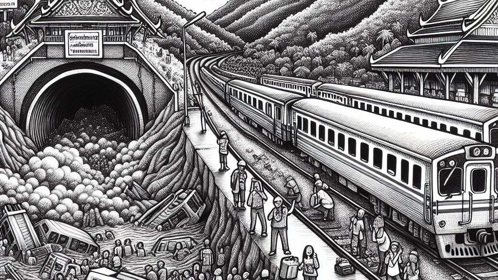 Landslide Disrupts Train Travel in Northern Thailand