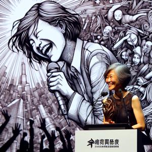 Non's Emotional Acceptance at the Itami Juzo Award Ceremony