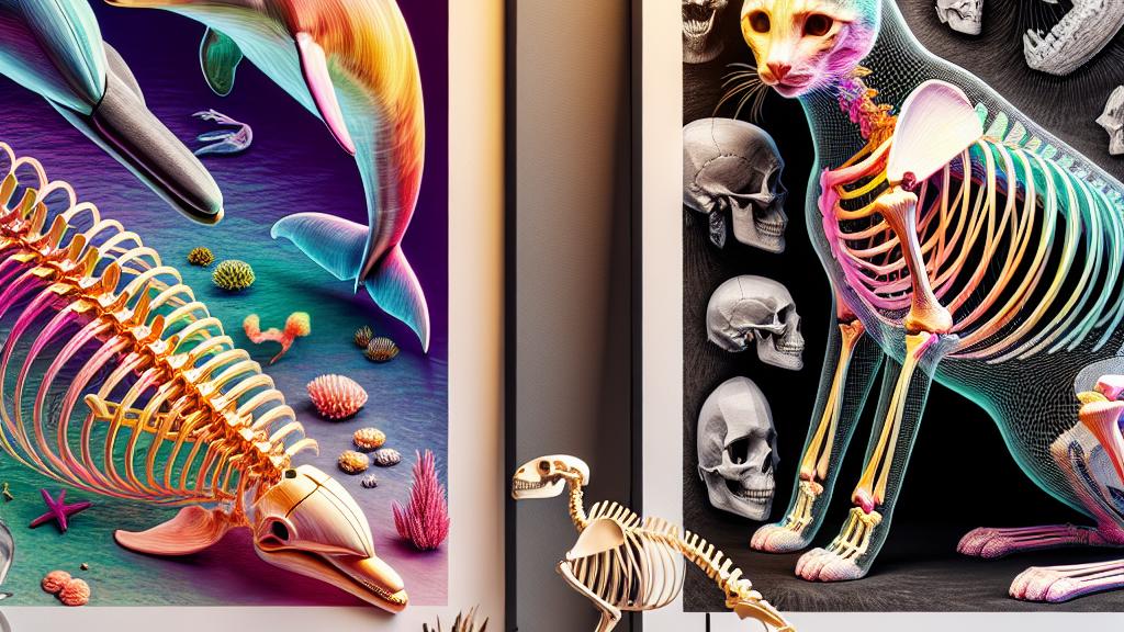 Explore Colorful 3D Printed Animal Skeleton Models